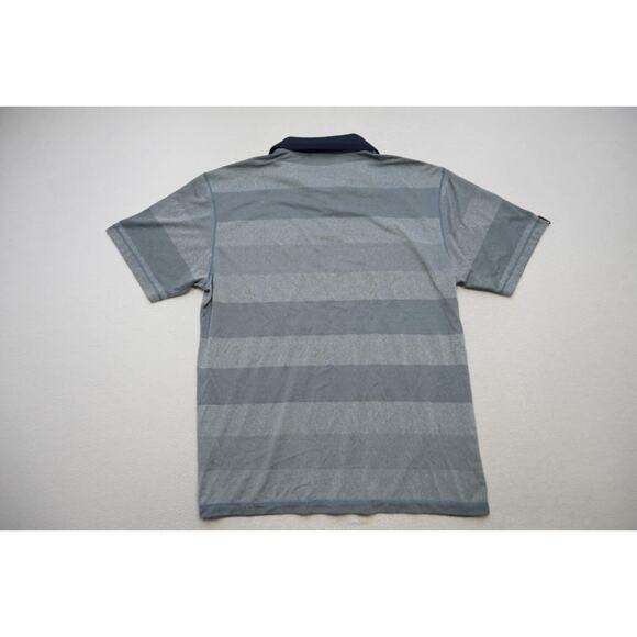 Devereux Golf Polo Shirt Striped Dry Fitting Stretch Athetic Mens Size 2XL XXL - Picture 7 of 8